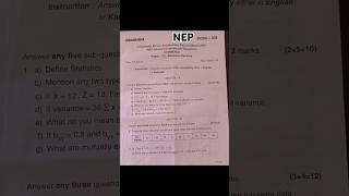 Febmarch2024 NEP 3rd sem Business statistics full question paper kannadaampenglish [upl. by Xavier657]