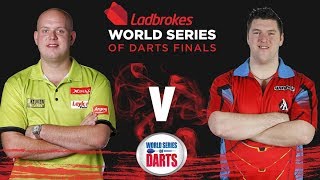 2017 World Series of Darts Finals Semi Final van Gerwen vs Gurney [upl. by Gamages]