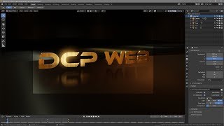 Blender 28  Eevee Gold Text PBR Material amp HDRI Lighting   Demo [upl. by Nitsreik]