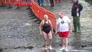 Broughty Ferry New Years Day Dook 2015 [upl. by Atoel491]