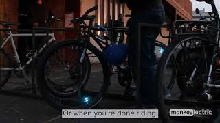 Monkey Light A15 Automatic lights that turn on when you ride [upl. by Turro]