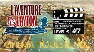 Laventure Layton Katrielle et la conspiration des millionnaires CINÉMATIQUES DU JEU 7 [upl. by Dranik]