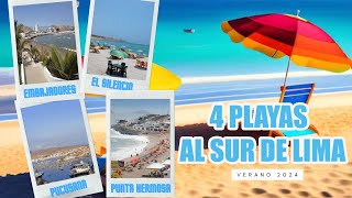 Top 4 playas al sur de Lima para disfrutar este verano 2024 al máximo [upl. by Odranar]