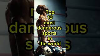 Top 10 most😱 dangerous sports in the world top10 shorts sports [upl. by Alel459]