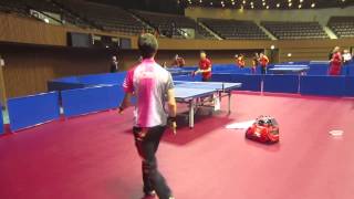 Adam Bobrow and Ma Long messing around surprise ending [upl. by Eiramassenav]