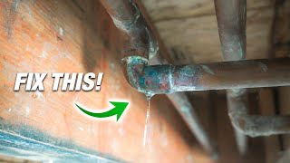 How To Fix ANY Pipe Leak 2 BEST Ways For DIY Plumbing [upl. by Llenyaj]