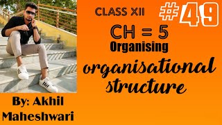 49 Organisational Structure  Span Of Mgt  Chapter 5  Organising  PG 117 NCERT [upl. by Meehyrb]