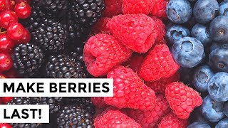 How to Keep Berries Fresher Longer  How to Wash Berries so They Last [upl. by Jolie]