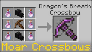 I added 26 New Powerful and Unique Crossbows to Minecraft Moar Crossbows V10 [upl. by Ttemme]