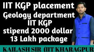 Geology department IIT KHARAGPUR  USA internship  placement  stipend  IITian Academy [upl. by Augie]