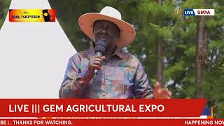 LIVE Gem Agricultural Expo 2024 5th Edition Siaya County [upl. by Wettam]