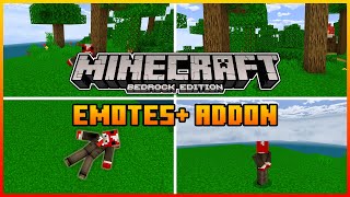 Emotes Plus AddOn for Minecraft  Minecraft Bedrock 119  120 [upl. by Grimona]