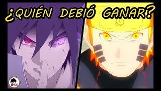 Naruto Shippuden Naruto Vs Sasuke  QUIÉN DEBIÓ GANAR [upl. by Amoeji316]