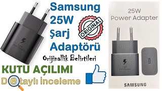 Hızlı Şarj Adaptörü Orijinallik Belirtileri Samsung 25W Power Adapter [upl. by Anytsirk]