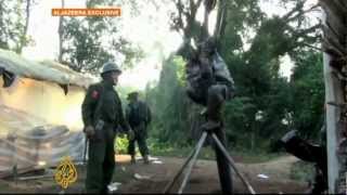 Myanmar continues to strike Kachin stronghold [upl. by Tova]