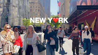 4K🇺🇸NYC Autumn Walk🗽Lively Friday on 5th Ave amp Central Park🍂🍁Getting Ready for Holidays  Oct 2024 [upl. by Yelekalb]