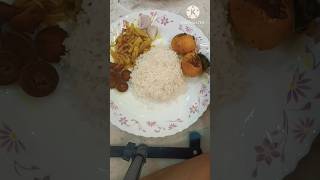 Non Veg Thali  Simple Lunch Recipe 🍲 shorts nonvegthali trending rannabanna2509 [upl. by Lyontine]