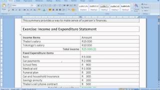 Finance income and expenditure statement [upl. by Errised]