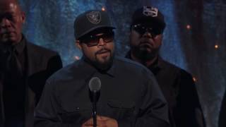 Ice Cube of NWAs Rock amp Roll Hall of Fame Acceptance Speech  2016 Induction [upl. by Merrick]