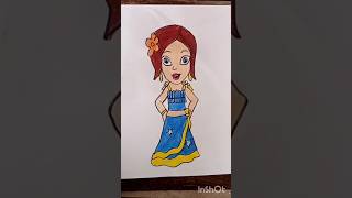 Indumati Drawing From Chhota BheemEasy Cartoon Drawing [upl. by Carolan]