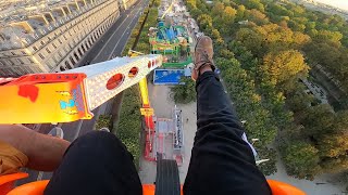 BOOSTER MAXX  Volez à 60m de haut  Fête Foraine des Tuileries 2020 de Paris  Pov On Ride  HD [upl. by Bevvy]