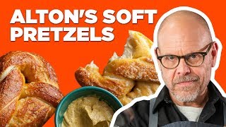 Alton Brown Makes Soft Pretzels  Good Eats  Food Network [upl. by Wieche]