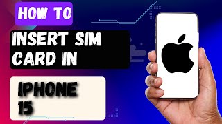 How to insert the SIM card in iPhone 15 Pro [upl. by Atikal]