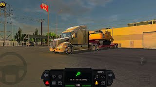 Truck Simulator Ultimate GamePlay  Peterbilt American Truck 🚚 Driving In Canada🇨🇦 Afternoon🙂 [upl. by Marieann]