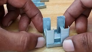 Staples cube tutorial  cube with stapler pins [upl. by Aleahs316]