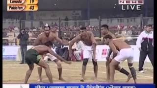 3rd World Cup Kabaddi 12th Dec 2012 Canada vs Pakistan Semi FInal Part 2mpg [upl. by Hiltan]