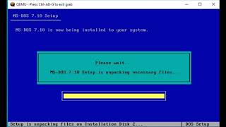 Как установить MSDOS 71 на QEMU [upl. by Armyn821]