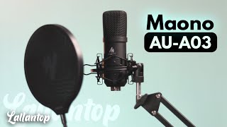 Maono AUA03 Condenser Microphone Review  Installation amp Sound Test in Hindi [upl. by Lubba]