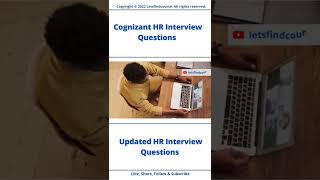 Updated Cognizant HR Interview Questions cognizant shorts [upl. by Arda68]