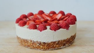 RAW VEGAN CHEESECAKE [upl. by Aihsila]