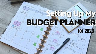 Setting Up My Budget Planner for 2023 gettingreadyfor2023 vlogmas2022 [upl. by Aitenev]