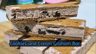 Cookies n Cream Graham BarSobrang Sarap Pala Nito Pwedeng Pang Negosyo [upl. by Bradwell]