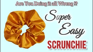 How to make a Scrunchie  Easy way to make a Scrunchie ✅ [upl. by Ylekalb386]