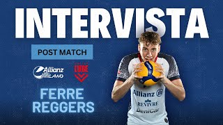 Intervista  Ferre Reggers post Milano  Lube Civitanova [upl. by Ahsilra514]