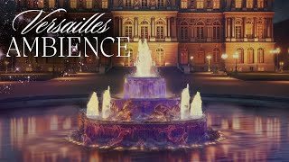 Night Palace of Versailles French Fountain Gardens Ambience I No Music [upl. by Enitsua133]