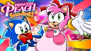 🌟 ITS SHOWTIME  Sonic amp Amy Play Princess Peach Showtime [upl. by Aindrea]