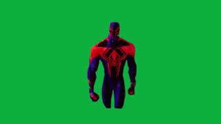 Spider Man 2099 walking GREEN SCREEN 2023 [upl. by Yrro]