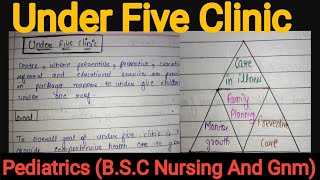 Notes Of Under Five Clinic in Hindi Pediatric Nursing [upl. by Lerrej]