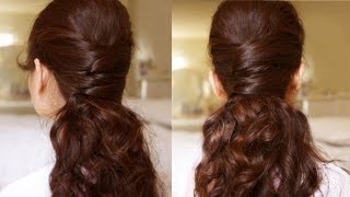 Elegance Half Updo Hair Tutorial [upl. by Otxis]