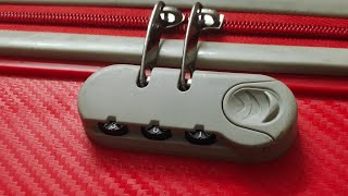 Aristocrat Suitcase Lock ResetUnlock [upl. by Eniron]