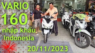 Báo giá Vario 160 ABS nhập khẩu Indonesia 20112023 tại CH Mai Duyên  Khải Phạm vario160 vario [upl. by Kehr488]