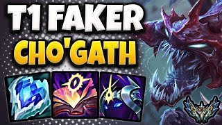 T1 Faker Chogath vs Azir MID  TripleKill  Korea Challenger Patch 1417 ✅ [upl. by Saltzman]