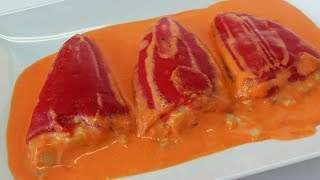 PIMIENTOS DEL PIQUILLO RELLENOS DE BACALAO [upl. by Annitsirhc804]