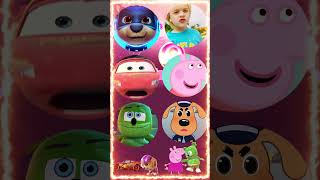 Paw Patrol Vlad And Niki Lightning McQueen Peppa Pig Gummy Bear Sheriff Labrador Tiles Hop [upl. by Raynard]