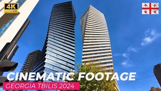 【4K】Cinematic Video in Tbilisi 4K Walking Tour 2024 [upl. by Par878]