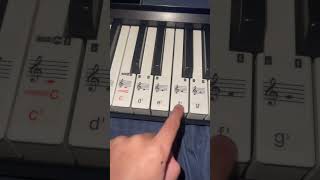 how to play Mary had a little lamb on ￼piano ￼ [upl. by Anattar859]